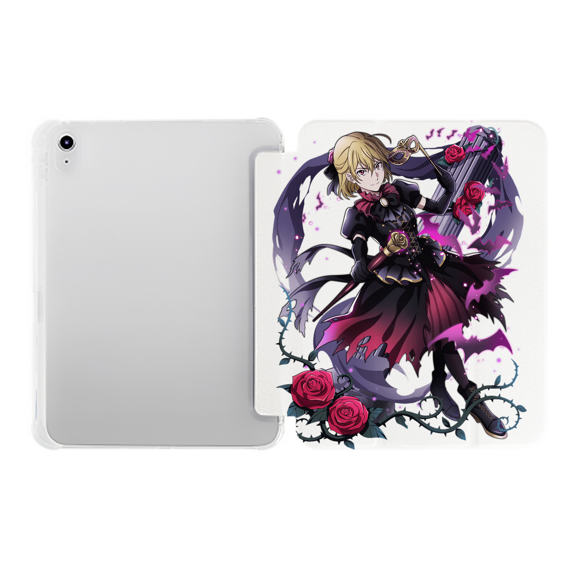 （画像用） 文豪ストレイドッグス Bungo Stray Dogs IPad ケース ペン収納付き 三つ折りスタンド PUレザー×シリコン 対応機種9.5/10.5/10.9インチ